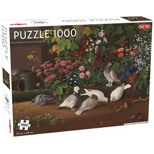 Tactic (55246) - "Fugle Og Blomster" - 1000 brikker puslespil