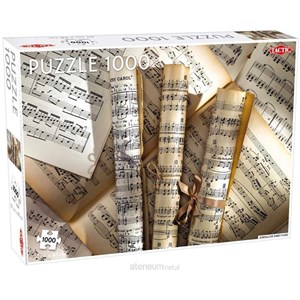 Tactic (56237) - "Scrolls of sheet music" - 1000 brikker puslespil