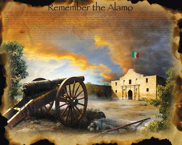 SunsOut (67952) - Jim Todd: "Remember the Alamo" - 1000 brikker puslespil