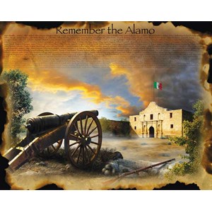 SunsOut (67952) - Jim Todd: "Remember the Alamo" - 1000 brikker puslespil