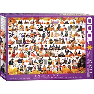 Eurographics (6000-5416) - "Halloween Puppies and Kittens" - 1000 brikker puslespil