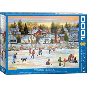 Eurographics (6000-5439) - Patricia Bourque: "Evening Skating" - 1000 brikker puslespil