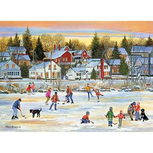 Eurographics (6000-5439) - Patricia Bourque: "Evening Skating" - 1000 brikker puslespil