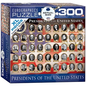 Eurographics (8300-1432) - "Presidents of the United States" - 300 brikker puslespil