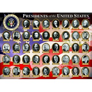 Eurographics (8300-1432) - "Presidents of the United States" - 300 brikker puslespil