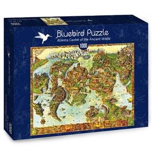 Bluebird Puzzle (70317) - "Atlantis Center of the Ancient World" - 1000 brikker puslespil