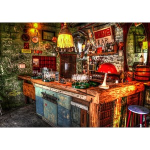 Grafika (02805) - "Ruin Bar in Budapest" - 1000 brikker puslespil