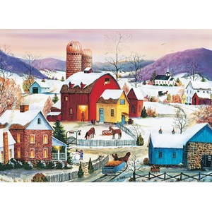 Cobble Hill (80007) - Mary Ann Vessey: "Winter Neighbors" - 1000 brikker puslespil