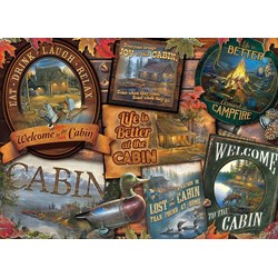 Cobble Hill (80040) - Sam Timm: "Cabin Signs" - 1000 brikker puslespil