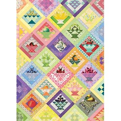 Cobble Hill (80267) - "Fruit Basket Quilt" - 1000 brikker puslespil