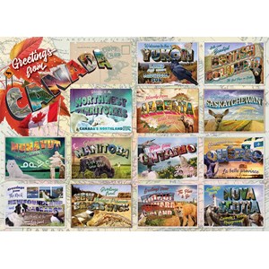 Cobble Hill (80260) - "Greetings from Canada" - 1000 brikker puslespil