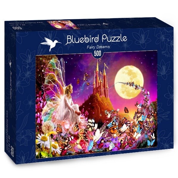 Bluebird Puzzle (70177) - Bente Schlick: "Fairy Dreams" - 500 brikker puslespil