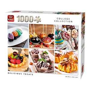 King International (05766) - "Collage, Delicious Treats" - 1000 brikker puslespil