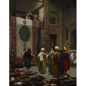 D-Toys (72726) - Jean-Leon Gerome: "Carpet Merchant in Cairo, 1887" - 1000 brikker puslespil