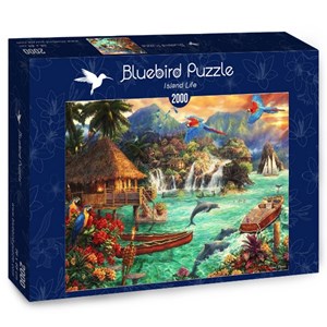Bluebird Puzzle (70052) - Chuck Pinson: "Island Life" - 2000 brikker puslespil