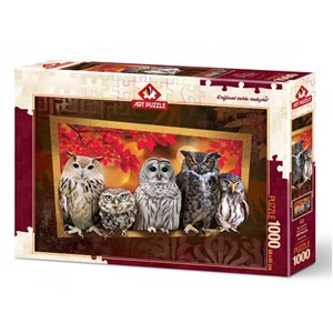 Art Puzzle (4375) - "Owls" - 1000 brikker puslespil