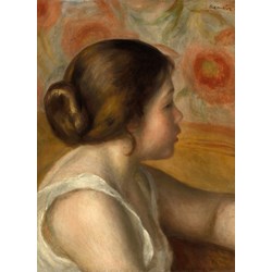 Grafika (01905) - Pierre-Auguste Renoir: "Head of a Young Girl, 1890" - 300 brikker puslespil