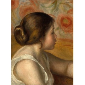 Grafika (01905) - Pierre-Auguste Renoir: "Head of a Young Girl, 1890" - 300 brikker puslespil