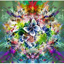 Grafika (00784) - "Spring Flowers and Butterflies" - 1500 brikker puslespil