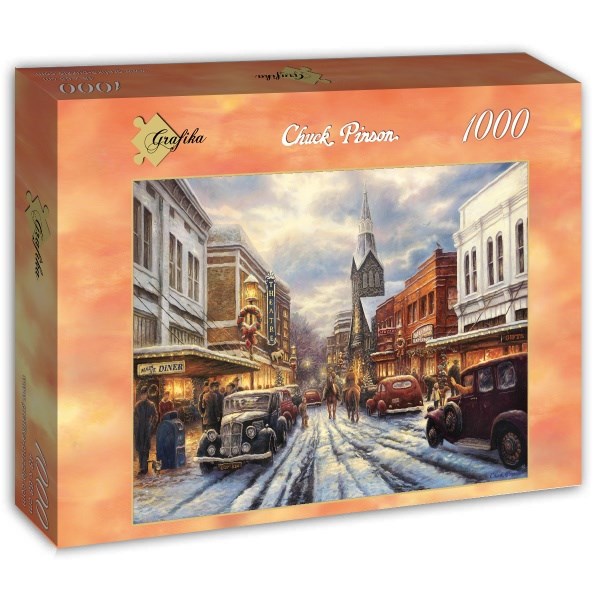 Grafika (t-00809) - Chuck Pinson: "The Warmth of Small Town Living" - 1000 brikker puslespil
