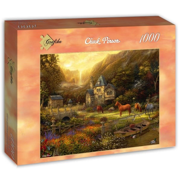 Grafika (t-00821) - Chuck Pinson: "The Golden Valley" - 1000 brikker puslespil