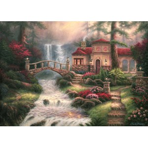 Grafika (t-00793) - Chuck Pinson: "Sierra River Falls" - 1000 brikker puslespil