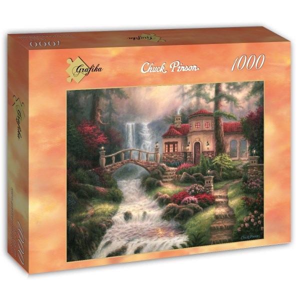 Grafika (t-00793) - Chuck Pinson: "Sierra River Falls" - 1000 brikker puslespil