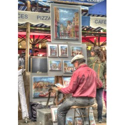 Grafika (t-00845) - "Street Artist, Paris, France" - 1000 brikker puslespil