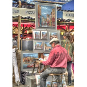 Grafika (t-00845) - "Street Artist, Paris, France" - 1000 brikker puslespil