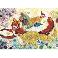 Grafika (t-00879) - Sally Rich: "Leaping Fox's" - 2000 brikker puslespil