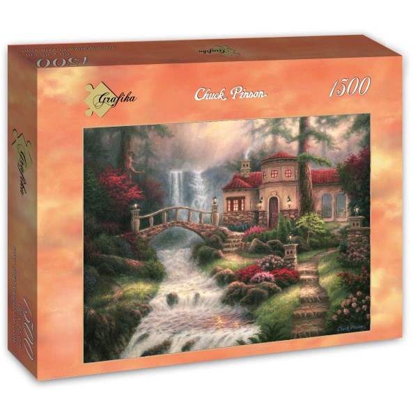 Grafika (t-00792) - Chuck Pinson: "Sierra River Falls" - 1500 brikker puslespil