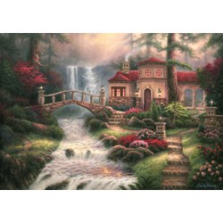 Grafika (t-00792) - Chuck Pinson: "Sierra River Falls" - 1500 brikker puslespil