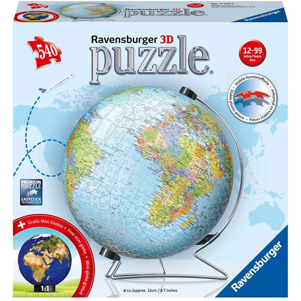 Ravensburger (11159) - "Globe (in German)" - 540 brikker puslespil