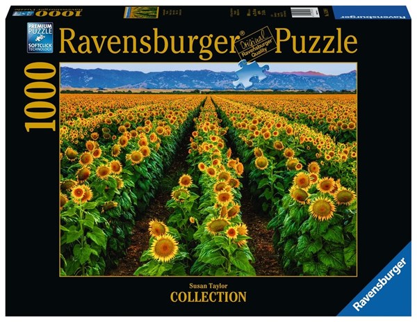Ravensburger (15288) - Susan Taylor: "Field of Sunflowers" - 1000 brikker puslespil