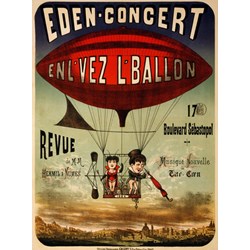 Grafika (00612) - "Affiche pour Eden-concert, 1884" - 2000 brikker puslespil