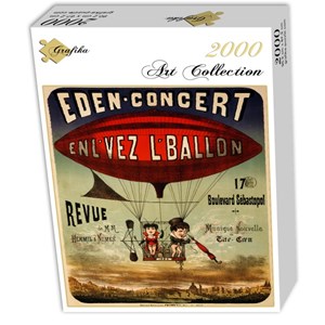 Grafika (00612) - "Affiche pour Eden-concert, 1884" - 2000 brikker puslespil