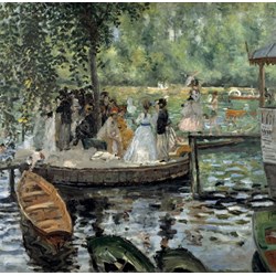 Grafika (00745) - Pierre-Auguste Renoir: "La Grenouillère, 1869" - 1500 brikker puslespil
