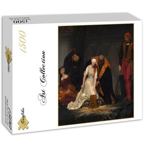 Grafika (00752) - Paul Delaroche: "The Execution of Lady Jane Grey, 1833" - 1500 brikker puslespil