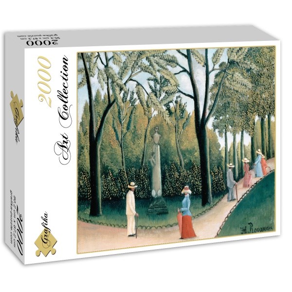 Grafika (00503) - Henri Rousseau: "Le Jardin du Luxembourg, 1909" - 2000 brikker puslespil