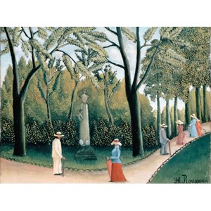 Grafika (00503) - Henri Rousseau: "Le Jardin du Luxembourg, 1909" - 2000 brikker puslespil