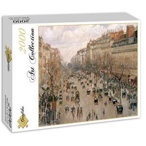 Grafika (00512) - Camille Pissarro: "Boulevard Montmartre, 1897" - 2000 brikker puslespil