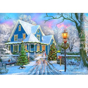 Bluebird Puzzle (70340) - Dominic Davison: "Christmas at Home" - 1000 brikker puslespil
