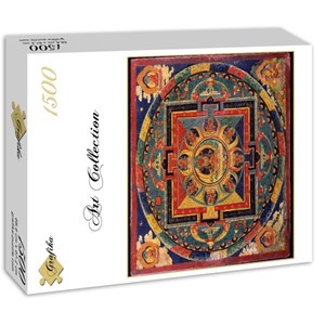 Grafika (00753) - "Tibetan School, Amitabha Mandala" - 1500 brikker puslespil