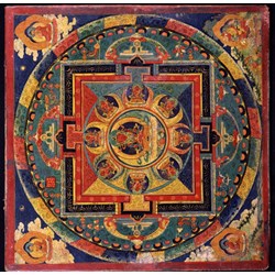 Grafika (00753) - "Tibetan School, Amitabha Mandala" - 1500 brikker puslespil