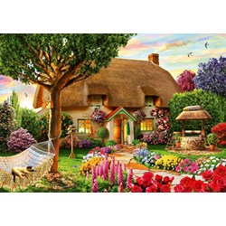Bluebird Puzzle (70319) - Adrian Chesterman: "Thatched Cottage" - 1000 brikker puslespil