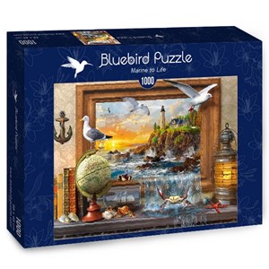 Bluebird Puzzle (70346) - Dominic Davison: "Marine to Life" - 1000 brikker puslespil