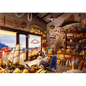 Bluebird Puzzle (70321) - "Joe & Roy Bait & Fishing Shop" - 1000 brikker puslespil