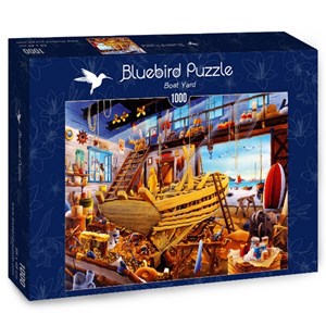 Bluebird Puzzle (70316) - Hiroyuki: "Boat Yard" - 1000 brikker puslespil