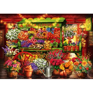 Bluebird Puzzle (70333) - Ciro Marchetti: "Flower Market Stall" - 1000 brikker puslespil