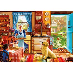 Bluebird Puzzle (70323) - Steve Crisp: "Cottage Interior" - 1000 brikker puslespil